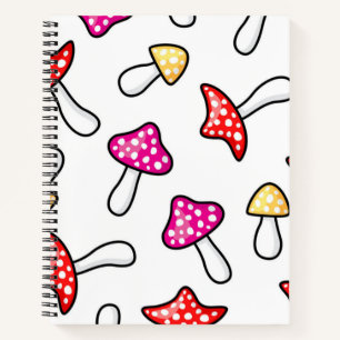 Cuaderno Patrón de champiñones