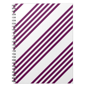 Cuaderno Patrón de chapa y cinco rayas blancas