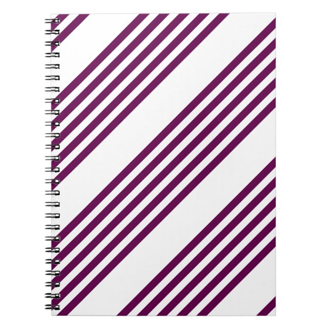 Cuaderno Patrón de chapa y cinco rayas blancas (Frente)