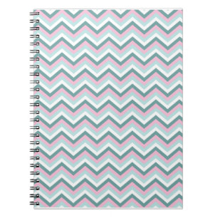 Cuaderno Patrón de cheurón de niebla oceánica