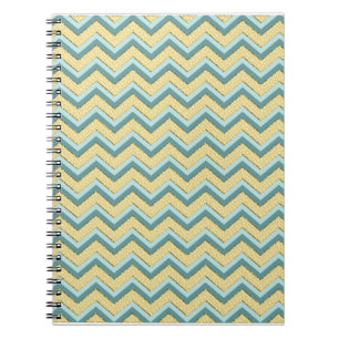 Cuaderno Patrón de cheurón Purpurina de Topaz