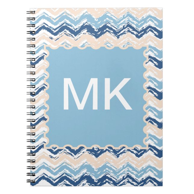 Cuaderno Patrón de Chevron del Océano Pacífico (Frente)