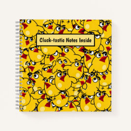Cuaderno Patrón de chick personalizado