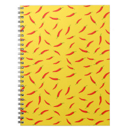 Cuaderno Patrón de Chilies rojos