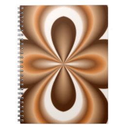 Cuaderno Patrón de chocolate con caramelo cremoso