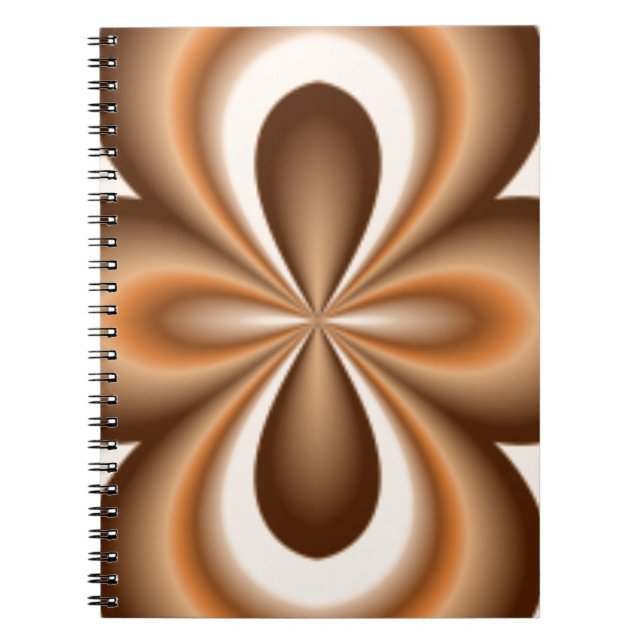 Cuaderno Patrón de chocolate con caramelo cremoso (Frente)