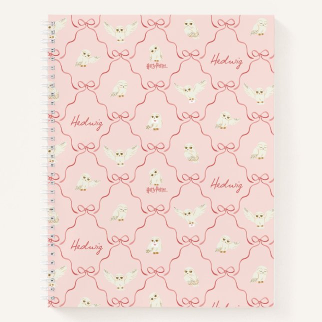 Cuaderno Patrón de cinta rosa Hedwig (Anverso)