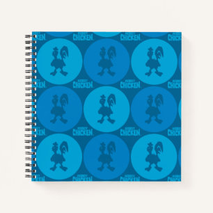 Cuaderno Patrón de círculo de pollo robot
