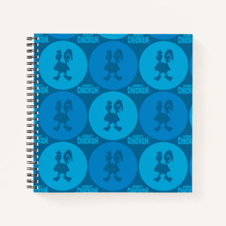 Cuaderno Patrón de círculo de pollo robot