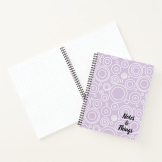 Cuaderno Patrón de círculo divertido