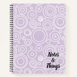 Cuaderno Patrón de círculo divertido