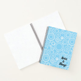 Cuaderno Patrón de círculo divertido