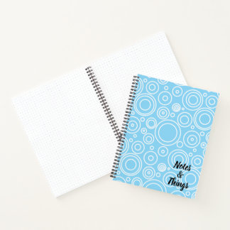 Cuaderno Patrón de círculo divertido