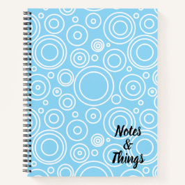Cuaderno Patrón de círculo divertido