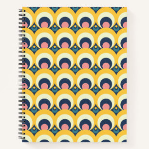 Cuaderno Patrón de círculo geométrico