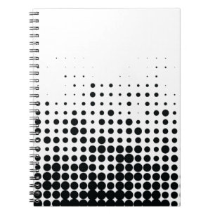 Cuaderno Patrón de círculo geométrico urbano moderno, lúdic