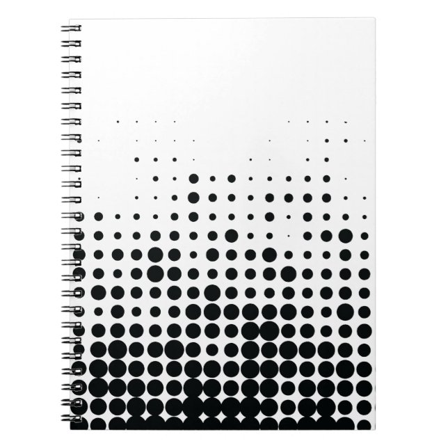 Cuaderno Patrón de círculo geométrico urbano moderno, lúdic (Frente)