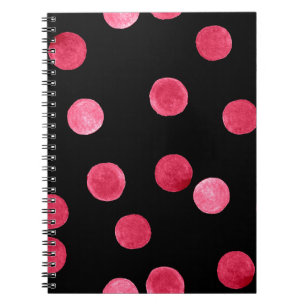 Cuaderno Patrón de círculos de acuarela sin foco