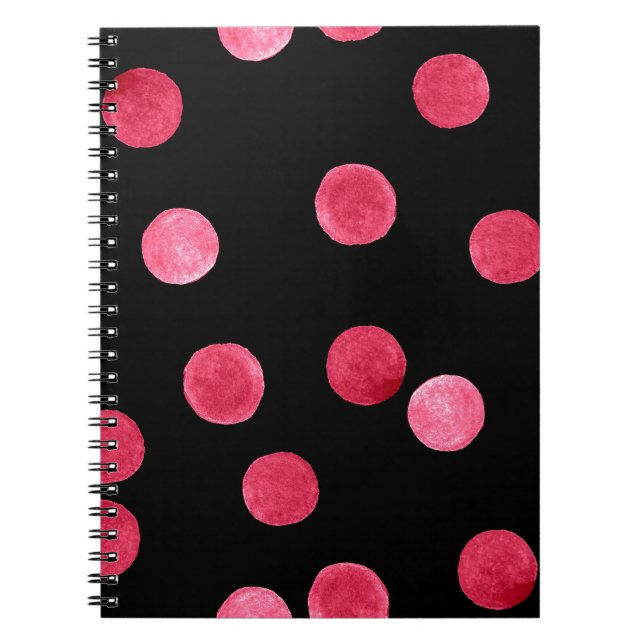 Cuaderno Patrón de círculos de acuarela sin foco (Frente)