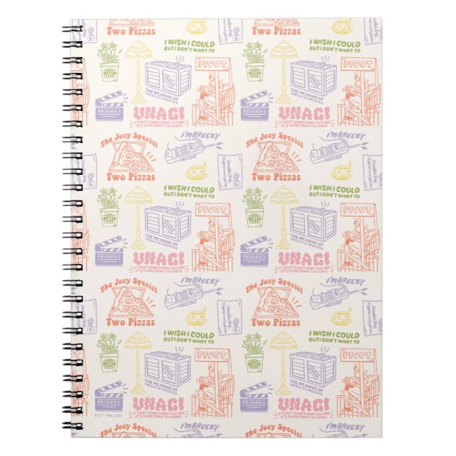 Cuaderno Patrón de citas coloridas de FRIENDS™ (Frente)