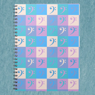 Cuaderno Patrón de Clave de Fa Pastel