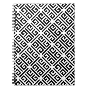 Cuaderno Patrón de clave griega de significación en blanco