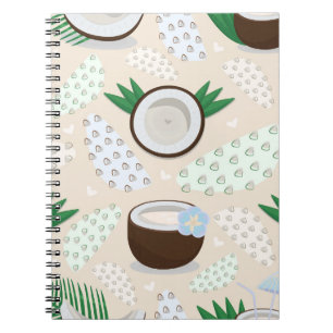 Cuaderno Patrón de coco colorido