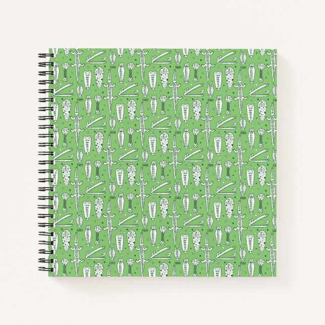 Cuaderno Patrón de cocodrilo de esbozo (Anverso)