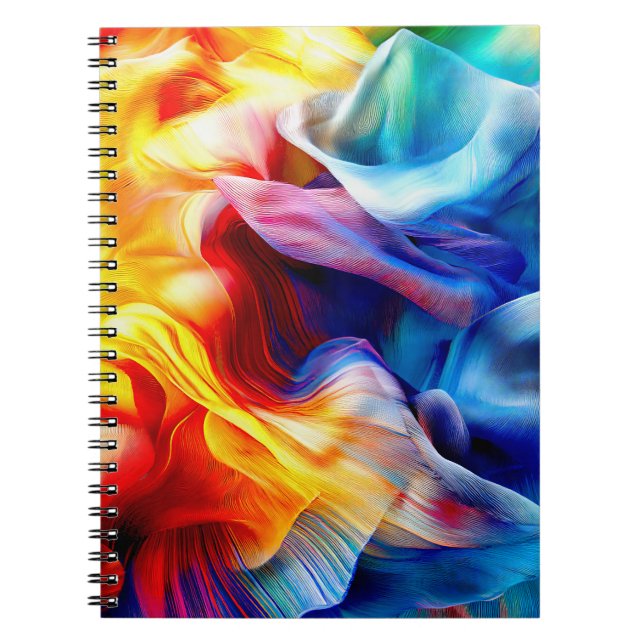 Cuaderno Patrón de color brillante (Frente)