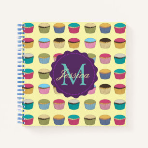 Cuaderno Patrón de color de pastel de bollos picados Person