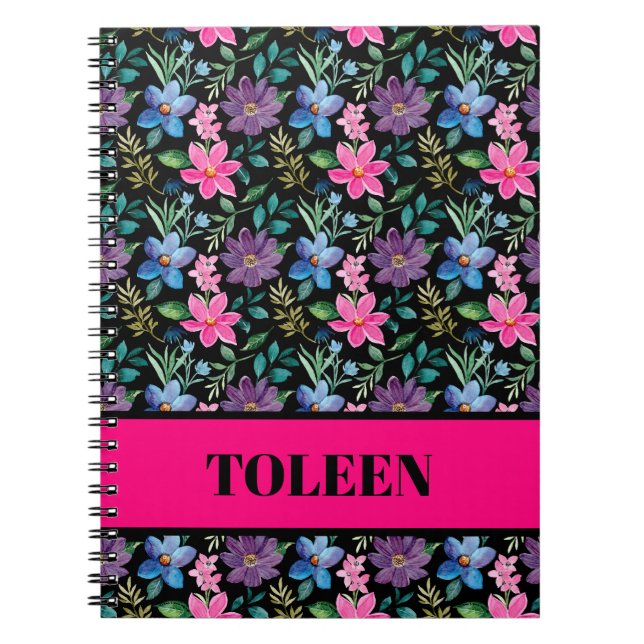Cuaderno Patrón de color personalizado (Frente)