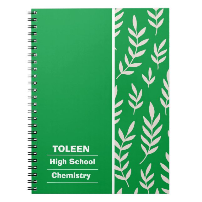 Cuaderno Patrón de color personalizado (Frente)