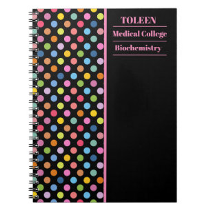 Cuaderno Patrón de color personalizado