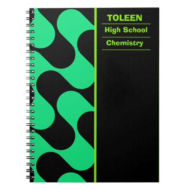 Cuaderno Patrón de color personalizado (Frente)