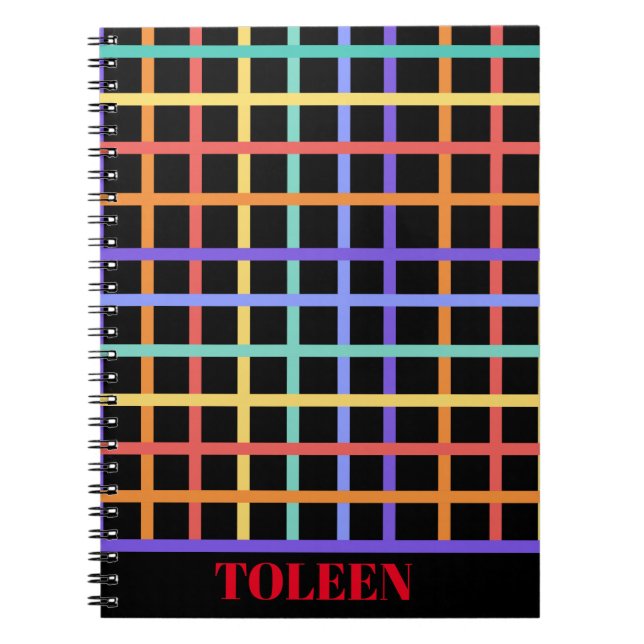 Cuaderno Patrón de color personalizado (Frente)