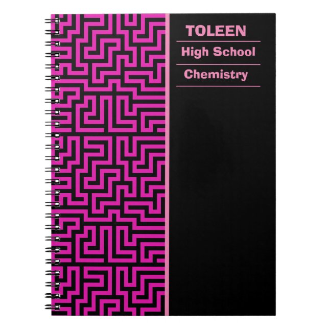 Cuaderno Patrón de color personalizado (Frente)