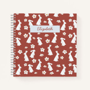 Cuaderno Patrón de conejo de Año Nuevo chino