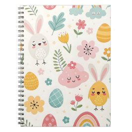 Cuaderno Patrón de conejo de Pascua