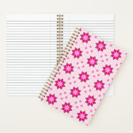 Cuaderno Patrón de confeti de flor de pétalo