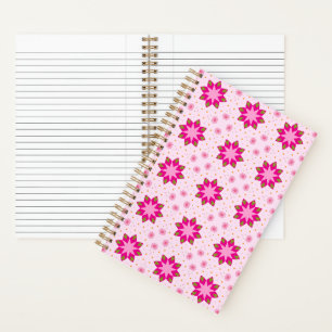 Cuaderno Patrón de confeti de flor de pétalo