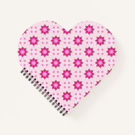 Cuaderno Patrón de confeti de flor de pétalo