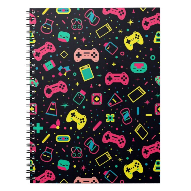 Cuaderno Patrón de control de videojuegos (Frente)
