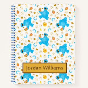 Cuaderno Patrón de cookies de Crayon Cookie Monster