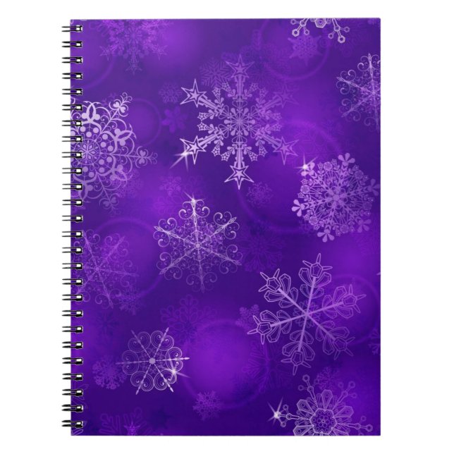 Cuaderno Patrón de copo de nieve (Frente)