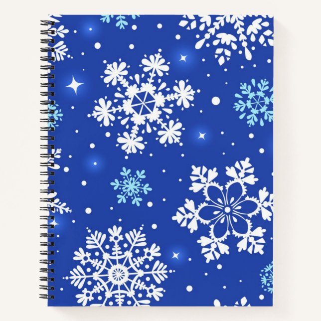 Cuaderno Patrón de copo de nieve (Anverso)