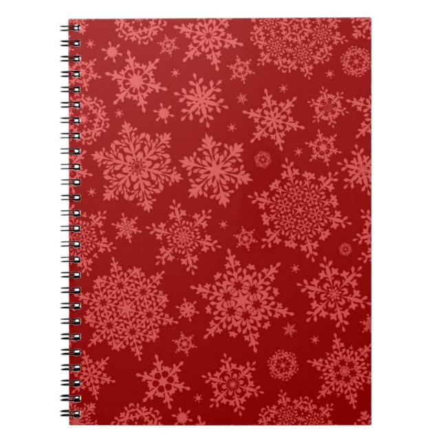 Cuaderno Patrón de copo de nieve (Frente)
