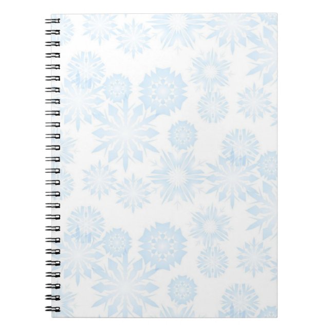 Cuaderno Patrón de copo de nieve (Frente)