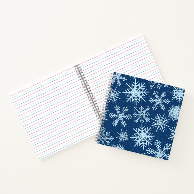 Cuaderno Patrón de copo de nieve (Interior)