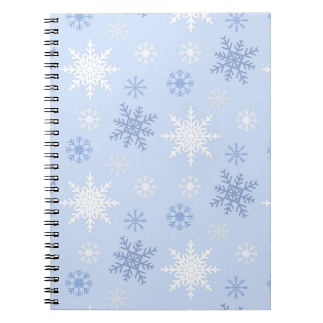 Cuaderno Patrón de copo de nieve (Frente)