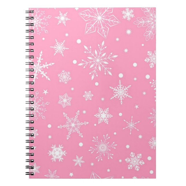 Cuaderno Patrón de copo de nieve	 (Frente)